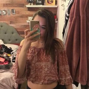 Boho Off The Shoulder Top